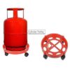 Cylinder Stand LPG Cylinder Trolley with Wheels Gas Trolley 1 Pcs