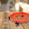 Cylinder Stand LPG Cylinder Trolley with Wheels Gas Trolley 1 Pcs