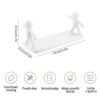Plastic Multipurpose Wall Mount With Self Adhesive Sticker. Wall Mounted Storage Shelf Organiser For Kitchen,Bathroom,Bedroom,Office Supporting Without Drilling